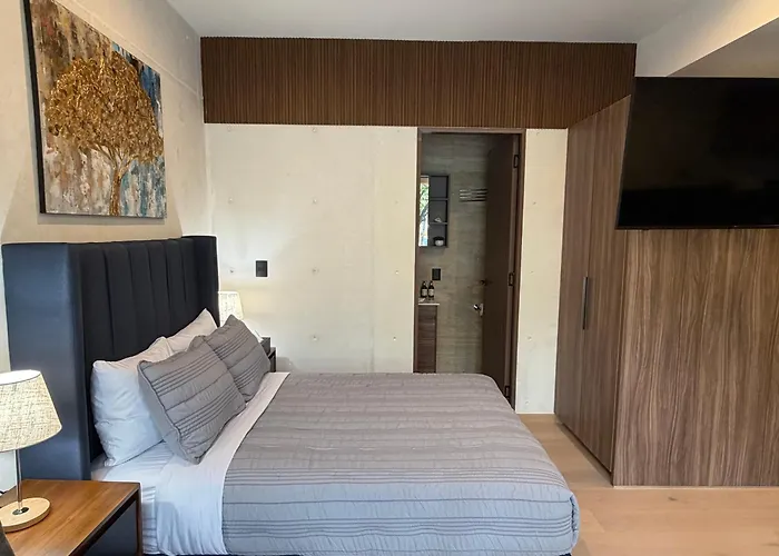 Bc102 Roma Loft With Balcony, Fast Wifi & Terrace Mexiko-Stadt